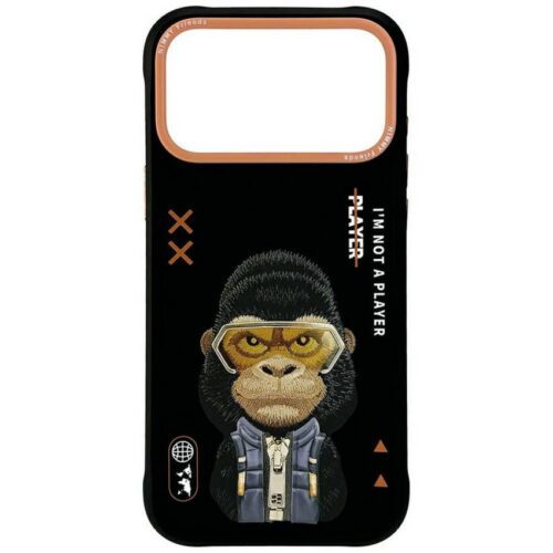 Nimmy Cool&Cute 2.0 Gorilla tok iPhone 17 Pro Max készülékhez fekete
