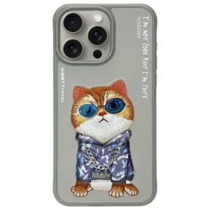 Nimmy Glasses Cool Cat tok iPhone 15 Pro - szürke