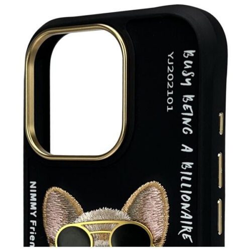 Nimmy Glasses Cool Dog tok iPhone 16 Pro - fekete - Image 2