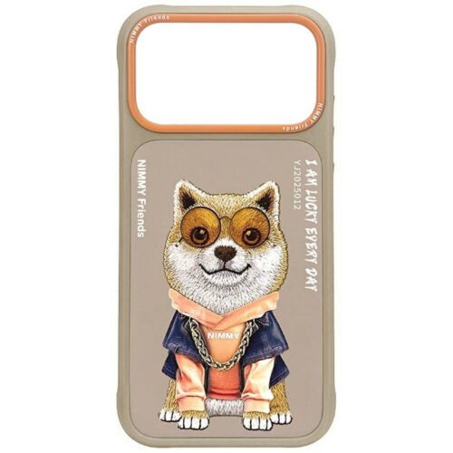 Nimmy szemüveg tok Cool Dog iPhone 17 Pro bézs színű tokhoz