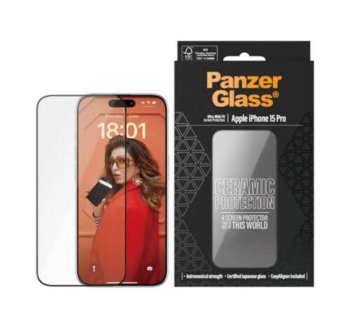 PANZERGLASS CERAMIC PROTECTION ULTRA-WIDE FIT képernyővédő üveg (3D