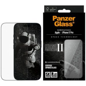 PanzerGlass Ceramic II Ultra-Wide Fit EasyAligner iPhone 17 Pro készülékhez