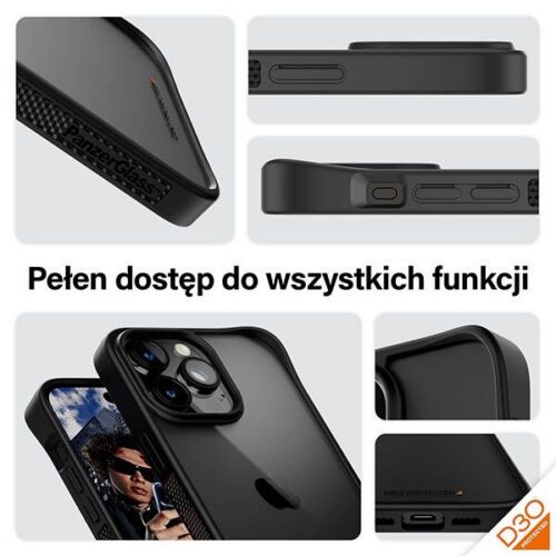 PanzerGlass ClearCase tok iPhone 15 Pro Max - fekete - Image 2