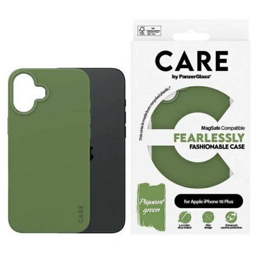 PanzerGlass Fashion MagSafe-kompatibilis tok iPhone 16 Plus - zöld