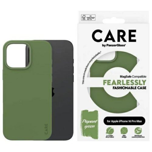 PanzerGlass Fashion MagSafe-kompatibilis tok iPhone 16 Pro Max - zöld