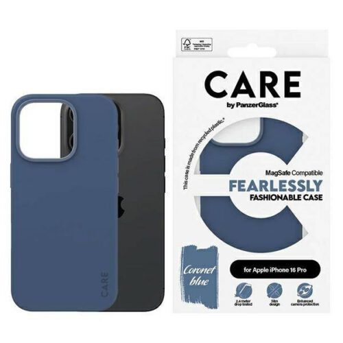 PanzerGlass Fashion MagSafe-kompatibilis tok iPhone 16 Pro - kék