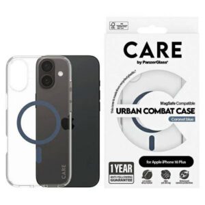 PanzerGlass Flagship MagSafe-kompatibilis tok iPhone 16 Plus - kék