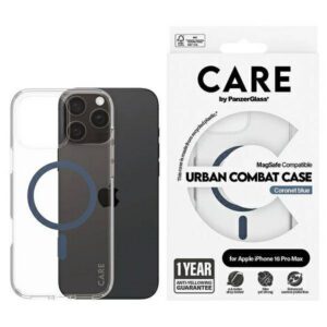 PanzerGlass Flagship MagSafe-kompatibilis tok iPhone 16 Pro Max - kék