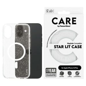 PanzerGlass Flagship Star Lit MagSafe-kompatibilis tok iPhone 16 Plus - fehér