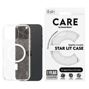 PanzerGlass Flagship Star Lit MagSafe-kompatibilis tok iPhone 16 Pro Max - fehér