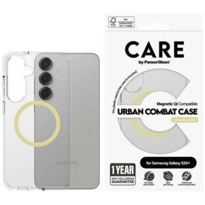 PanzerGlass Flagship Urban Combat Chardonnay QI MagSafe-kompatibilis tok Samsung Galaxy S25 Plus - átlátszó