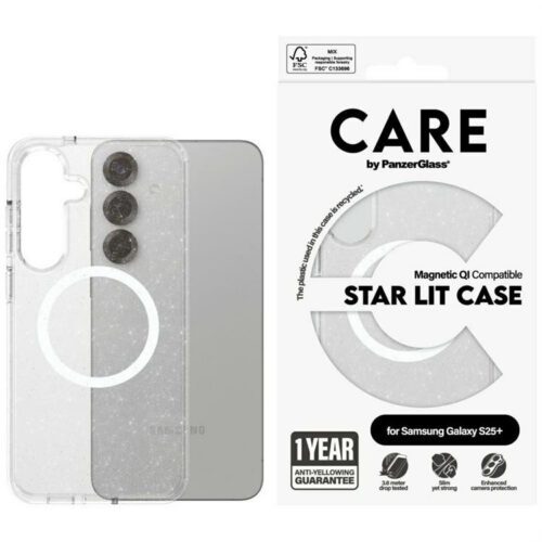 PanzerGlass Flagship Urban Combat Starlight White QI MagSafe-kompatibilis tok Samsung Galaxy S25 Plus - átlátszó