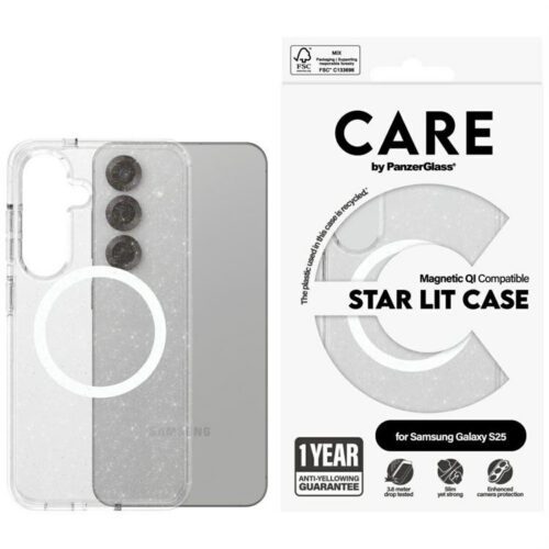 PanzerGlass Flagship Urban Combat Starlight White QI MagSafe-kompatibilis tok Samsung Galaxy S25 - átlátszó