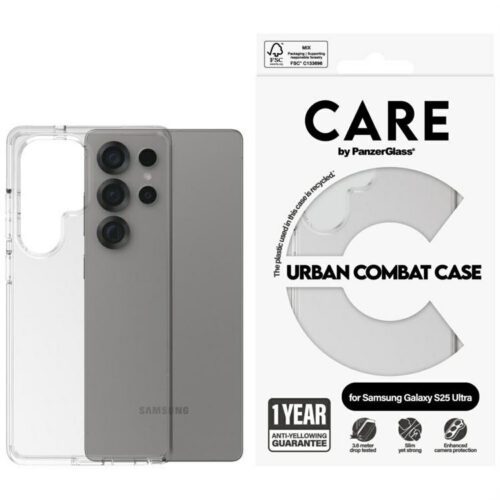 PanzerGlass Flagship Urban Combat tok Samsung Galaxy S25 Ultra - átlátszó