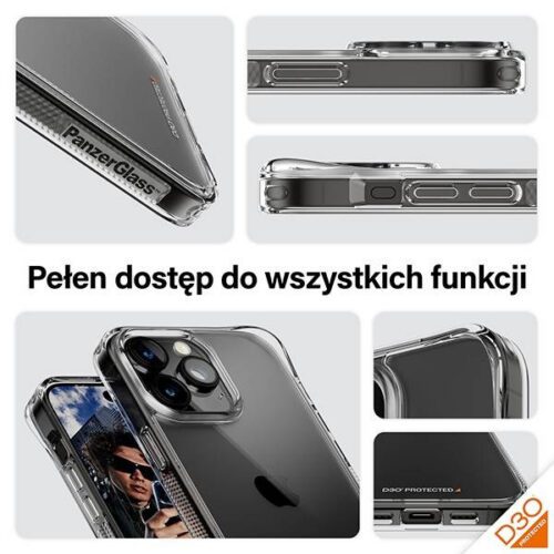 PanzerGlass HardCase tok iPhone 15 Pro Max - átlátszó - Image 2