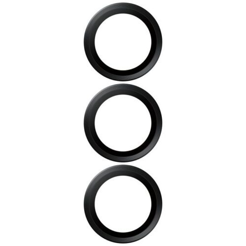 PanzerGlass Hoops Lens Protector kerámia üveg kamera lencse védő fólia fekete szegéllyel Samsung Galaxy S25 Plus - Image 2
