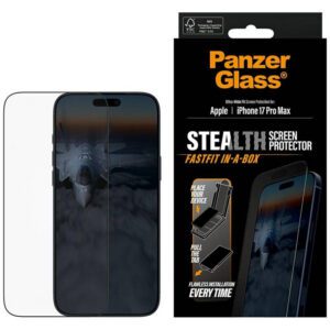 PanzerGlass Stealth Ultra-Wide Fit Fastfit edzett üveg iPhone 17 Pro Max készülékhez