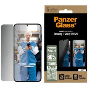 PanzerGlass betekintésvédett edzett üveg kijelzővédő Samsung Galaxy S25