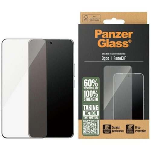 PanzerGlass edzett üveg fekete szegéllyel Oppo Reno13 F 4G/5G
