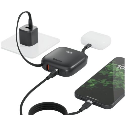 PowerBank 4w1 Bazic Fusion 10000mAh PD20W USB-C / Lightning fekete - Image 2