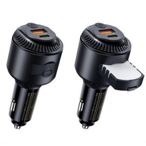 REMAX YATOY autós töltő USB+Type-C aljzat (60W