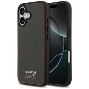 Red Bull Kevlar Logo Matt MagSafe tok iPhone 17 fekete