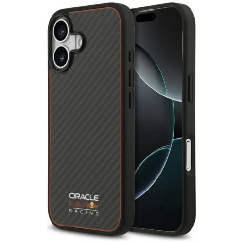 Red Bull Kevlar Logo Matt MagSafe tok iPhone 17 fekete