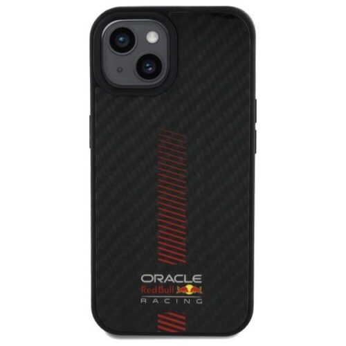 Red Bull RBHMP15S24CFGSMK Carbon Fiber Power Bar MagSafe-kompatibilis tok iPhone 15 - fekete - Image 2