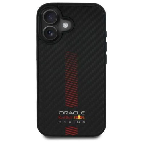 Red Bull RBHMP16M24CFGSMK Carbon Fiber Power Bar MagSafe-kompatibilis tok iPhone 16 Plus - fekete - Image 2