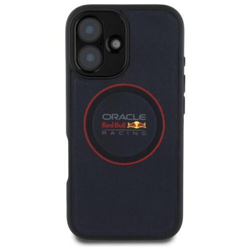 Red Bull RBHMP16M24PUILVR Leather Red Ring MagSafe-kompatibilis tok iPhone 16 Plus - sötétkék - Image 2