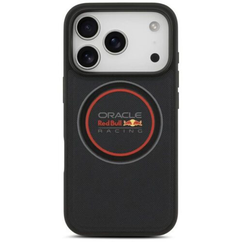 Red Bull hálós logó és piros gyűrű MagSafe tok iPhone 17 Pro Max tengerészkékhez - Image 2