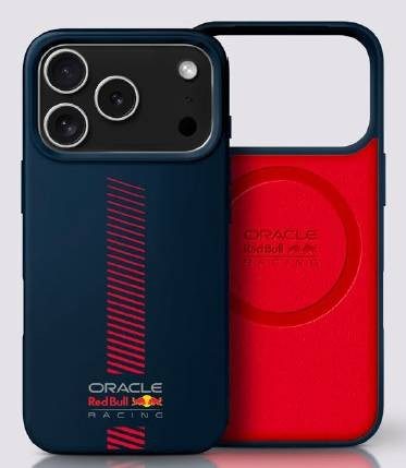 Red Bull szilikon Powerbar MagSafe tok iPhone 17 Pro Max készülékhez Navy Blue