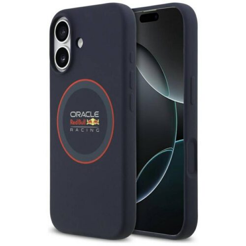Red Bull szilikon Red Ring MagSafe tok iPhone 17-hez Tengerészkék