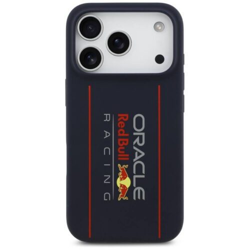 Red Bull szilikon túlméretezett függőleges logós MagSafe tok iPhone 17 Pro-hoz Navy Blue - Image 2