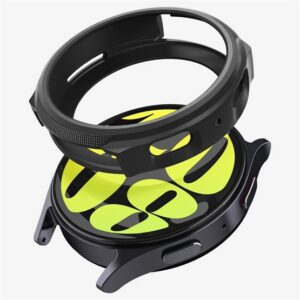 SPIGEN LIQUID AIR szilikon óra keret (ütésállóság) FEKETE Samsung Galaxy Watch 7 eSIM 44mm (SM-L315)