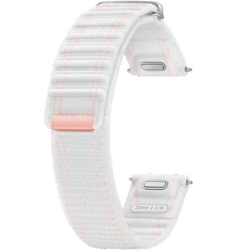Samsung ET-SVL30SWEGEU szövet szíj Samsung Galaxy Watch7 / 6 / 5 / 4 (20mm) (S/M) - rózsaszín-fehér - Image 2