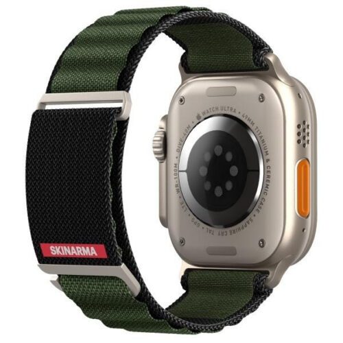 Skinarma Kobu csereszíj Apple Watch 44/45/49mm - olajzöld - Image 2