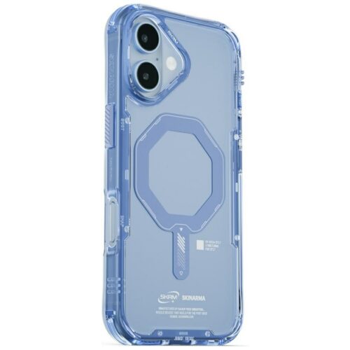 Skinarma Saido tok iPhone 17 Mágneses töltés kék