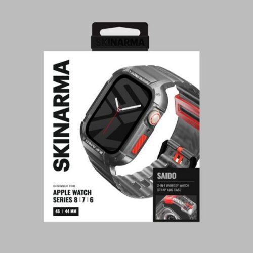 Skinarma Saido tok szíjjal Apple Watch 4/5/6/7/8/9/SE/SE2 (44/45mm) - füstszürke - Image 2
