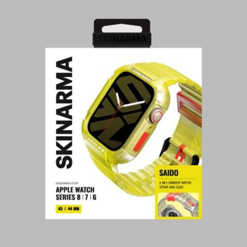Skinarma Saido tok szíjjal Apple Watch 4/5/6/7/8/9/SE/SE2 (44/45mm) - neon sárga - Image 2