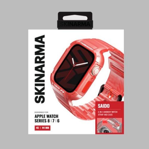 Skinarma Saido tok szíjjal Apple Watch 4/5/6/7/8/9/SE/SE2 (44/45mm) - piros - Image 2