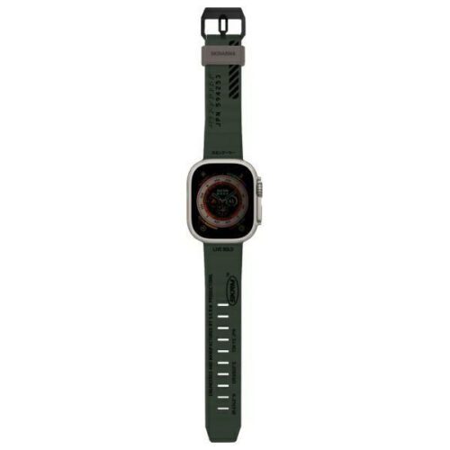Skinarma Shokku csereszíj Apple Watch 44/45/49mm - sötét olajzöld