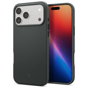 Spigen Silicone Fit MAG MagSafe tok iPhone 17 Pro Max készülékhez Zöld
