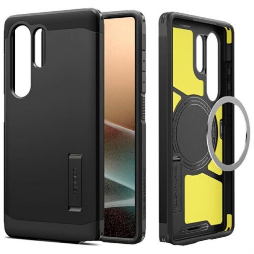 Spigen Tough Armor MagSafe-kompatibilis tok Samsung Galaxy S25 Ultra - fekete