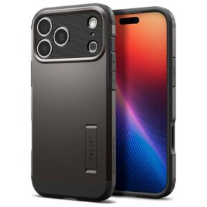 Spigen Tough Armor "T" MAG MagSafe tok iPhone 17 Pro Max készülékhez páncélmetál színű