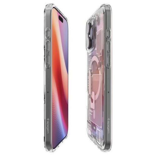 Spigen Ultra Hybrid MagSafe tok iPhone 16 Pro - világos zero-one mintás - Image 2