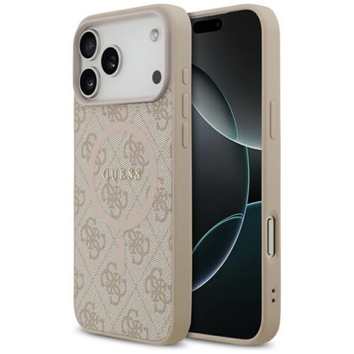 Tojás Guess 4G Ring Classic Logo MagSafe iPhone 17 Pro Max készülékhez rózsaszínű