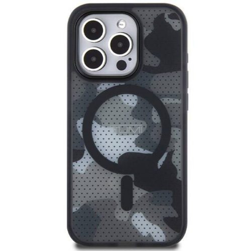 Tumi TUHMP15XTCAMK Frosted Camo Print MagSafe-kompatibilis tok iPhone 15 Pro Max - fekete - Image 2