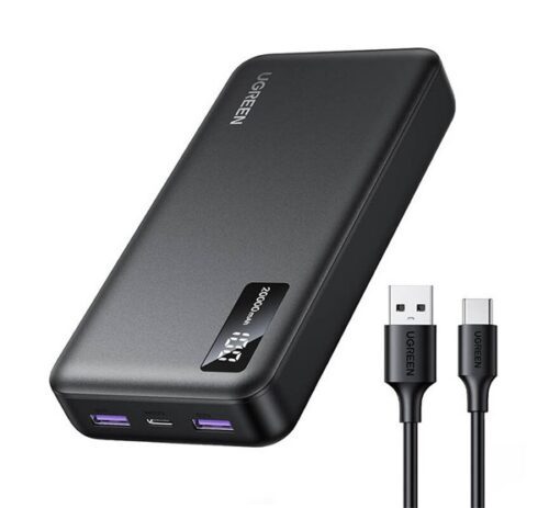 UGREEN PB312 vésztöltő 2 USB+Type-C aljzat (20000mAh