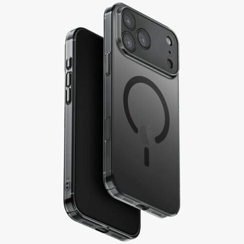 UNIQ Airsuit tok iPhone 17 Pro Max Magclick töltés Fekete